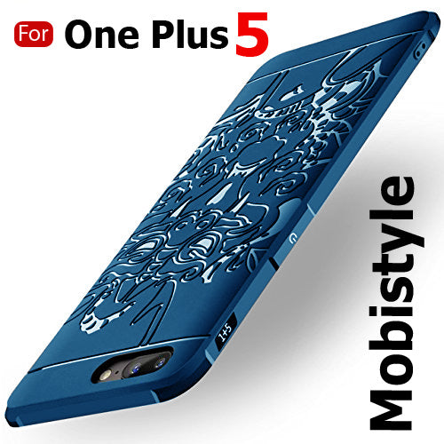 For One Plus 5 (1+5) / One Plus 5 Hybrid Anti-Knock 360 Degree Armor 3D Carved Dragon Protector Shell Slim Armor Shock Proof Skin Back Case Cover For One Plus 5 (1+5) / One Plus 5