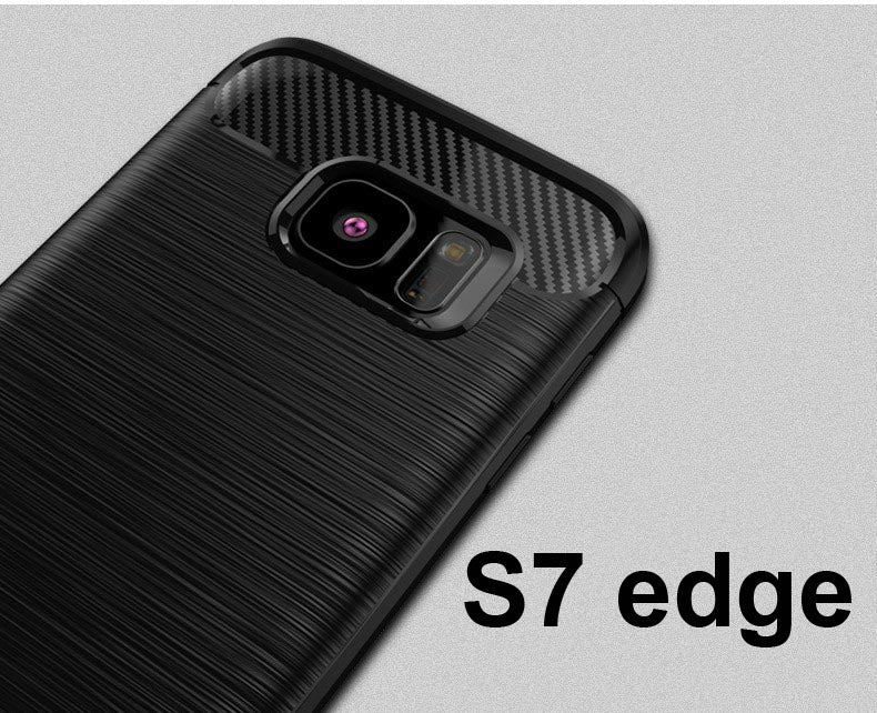 Samsung S7 Edge prime Rugged Brushed Armor Shock Proof Back Cover Case For Samsung S7 Edge