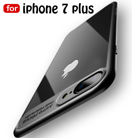 MOBISTYLE- Original Mingdum Series Ultra Thin Clear Shell 360 degree Protection Case Cover For iphone 7plus (5.5) (BLACK)