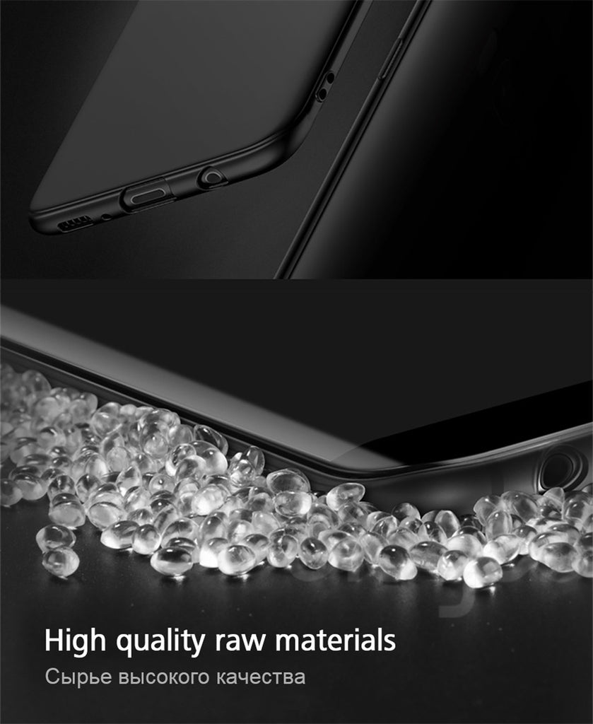 Samsung Galaxy S8 Soft Silicone 0.3mm Slim Matte TPU Shockproof Slim Back Cover Case For Samsung s8 (Black)