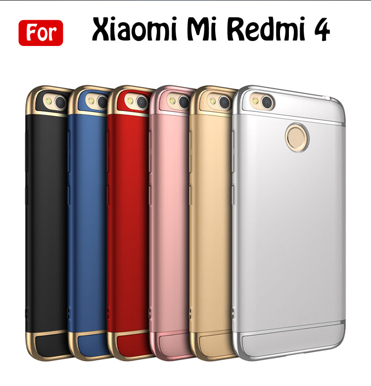 Xiaomi Mi Redmi 4 - 3-in-1 SHOCKPROOF Dual Layer Thin Back Cover Case For Xiaomi Mi Redmi 4