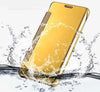 SAMSUNG GALAXY A7 (2017) -  New Luxury Smart Semi Clear View Mirror Flip Cover For SAMSUNG GALAXY A7 (2017)